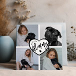 Bästa Hund-Mamma | Fotokollage<br><div class="desc">Det här fantastiska fotokollage-kortet hund mamma är perfekt för mors dag och födelsedagar. Kortet innehåller 4 av dina favoritfoton,  ett hjärta och malltexten "BEST HUND MAMMA". Du kan ändra alla teckensnitt i stilar och färg genom att klicka på länken Anpassa ytterligare efter anpassning.</div>