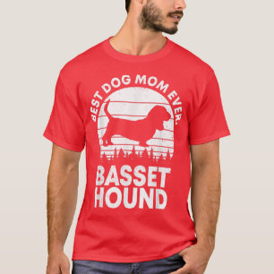 Bästa Hund-Mamma någonsin-ägare av Retro Basset Ho T Shirt
