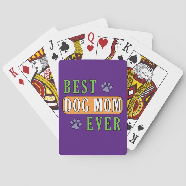 Bästa Hund Mamma någonsin Casinokort (Baksidan)