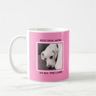 Bästa Hund Mamma någonsin Cute Puppy-Rosa Kaffemugg