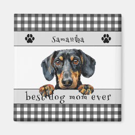 Bästa Hund Mamma någonsin Dachshund-Anpassningsbar Magnet