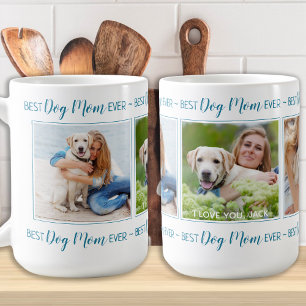Bästa Hund Mamma någonsin Foto Collage Coffee Mugg