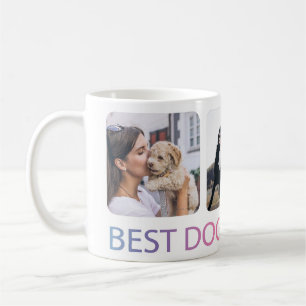 Bästa Hund Mamma någonsin Foto Collage Pet Kaffemugg