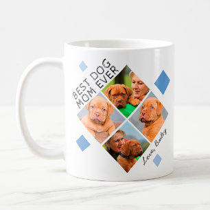 Bästa Hund-Mamma någonsin-fotokollage för Anpassni Kaffemugg