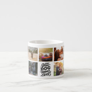 Bästa Hund Mamma någonsin-fotokollage för Personli Espressomugg