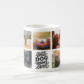 Bästa Hund Mamma någonsin-fotokollage för Personli Kaffemugg