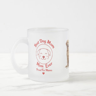 Bästa Hund Mamma någonsin frostat glaset Mugg - st