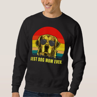 Bästa Hund Mamma någonsin Golden Retriever Lång Ärmad Tröja