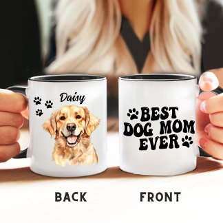 Bästa Hund Mamma någonsin Golden Retriever-Personl Mugg
