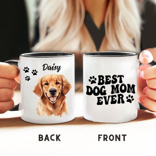 Bästa Hund Mamma någonsin Golden Retriever-Personl Mugg