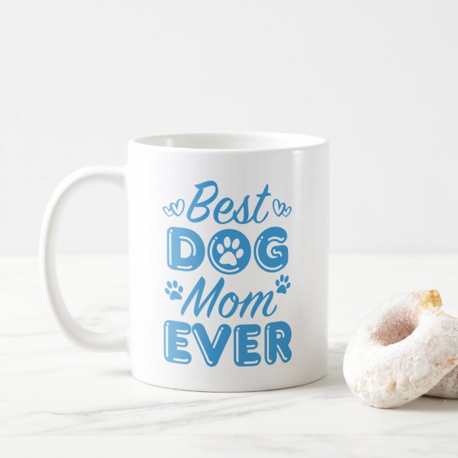 Bästa Hund Mamma någonsin Kaffemugg (Med munk)