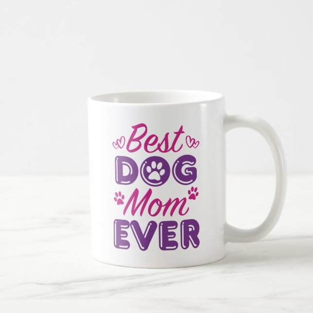 Bästa Hund Mamma någonsin Kaffemugg (Höger)