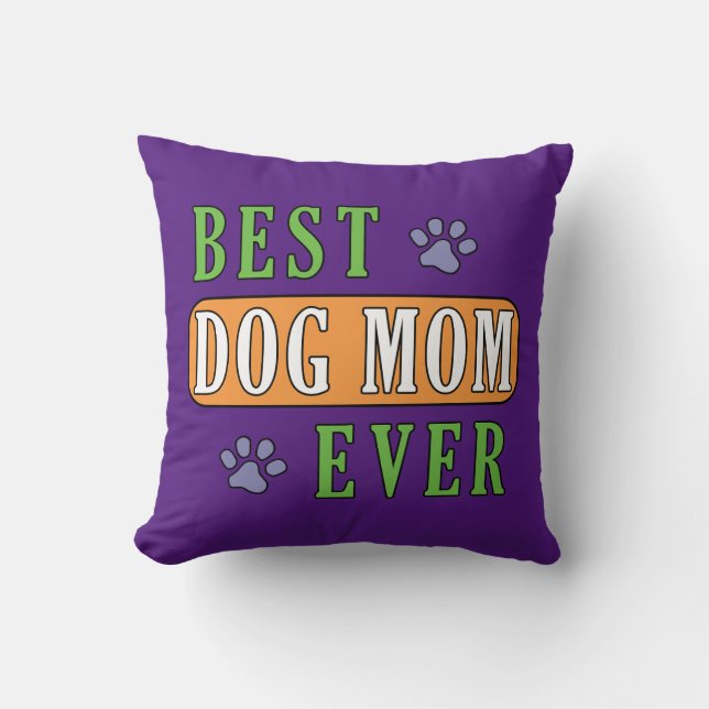 Bästa Hund Mamma någonsin Kudde (Framsida)