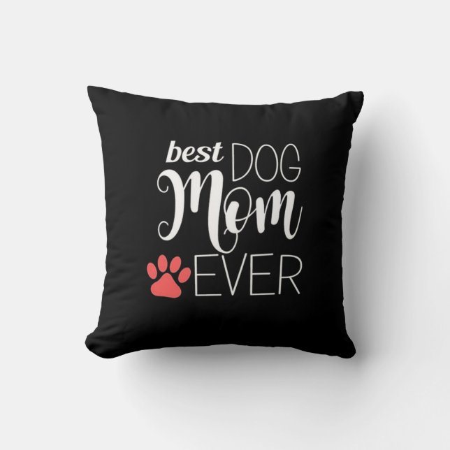  Bästa Hund Mamma någonsin Kudde (Framsida)