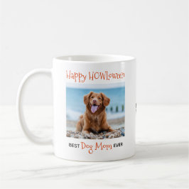 Bästa Hund-Mamma någonsin-Lycklig HOWLoween-matfot Kaffemugg