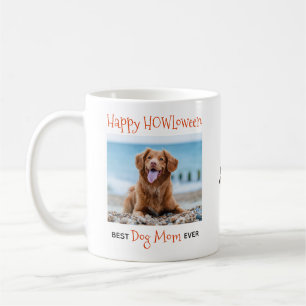 Bästa Hund-Mamma någonsin-Lycklig HOWLoween-matfot Kaffemugg