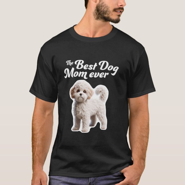Bästa Hund Mamma någonsin Maltipoo T Shirt (Framsida)