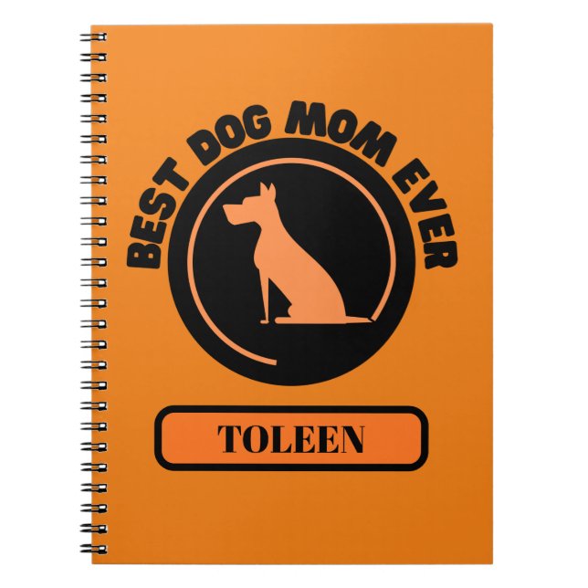Bästa Hund Mamma någonsin-Personlig Anteckningsbok (Framsidan)