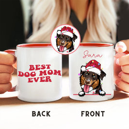 Bästa Hund Mamma någonsin Personlig Hand Teckning Mugg