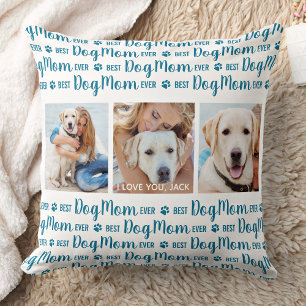 Bästa Hund Mamma någonsin, Pet 3-foto, Personlig Kudde