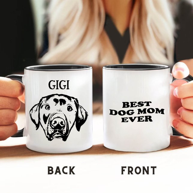 Bästa Hund Mamma någonsin Pet Personlig Hand Teckn Mugg (Skapare uppladdad)