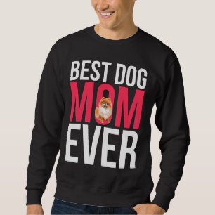 Bästa Hund Mamma någonsin Pommern Mamma aktivt Lång Ärmad Tröja