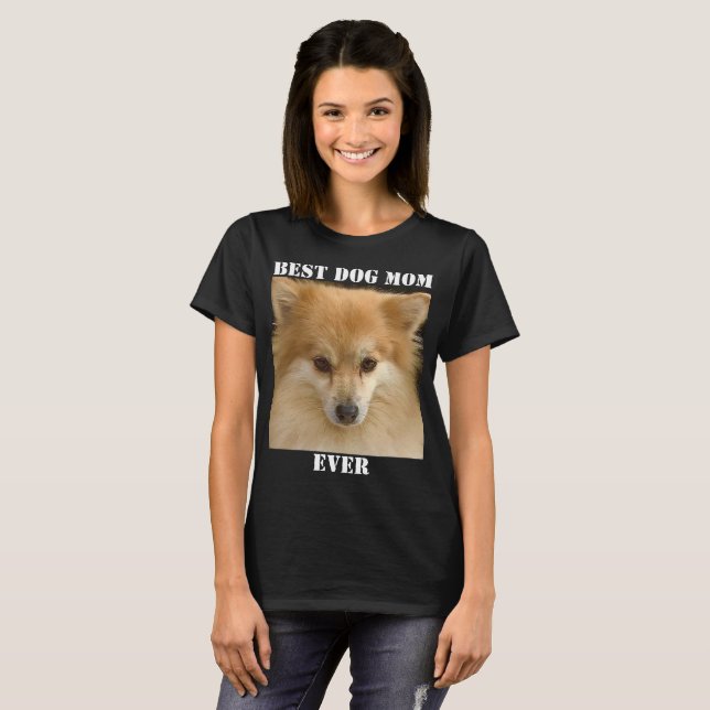 Bästa Hund-Mamma någonsin-Roligten för foto Cute P T Shirt (Hel framsida)
