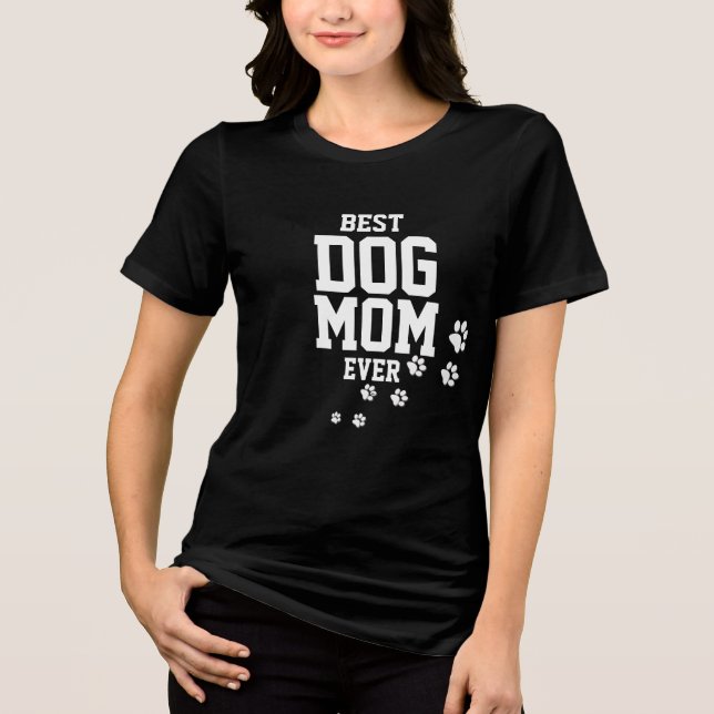 Bästa Hund Mamma någonsin Shirt - Tassar T-Shirt G (Framsida)
