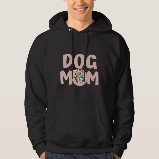 Bästa Hund Mamma någonsin Siberian husky Hoodie (Framsida)