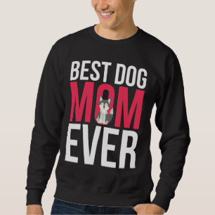 Bästa Hund Mamma någonsin Siberian husky Mamma Lång Ärmad Tröja