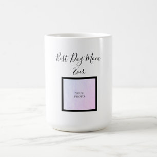 Bästa Hund Mamma någonsin-skript Hundägare med fot Kaffemugg