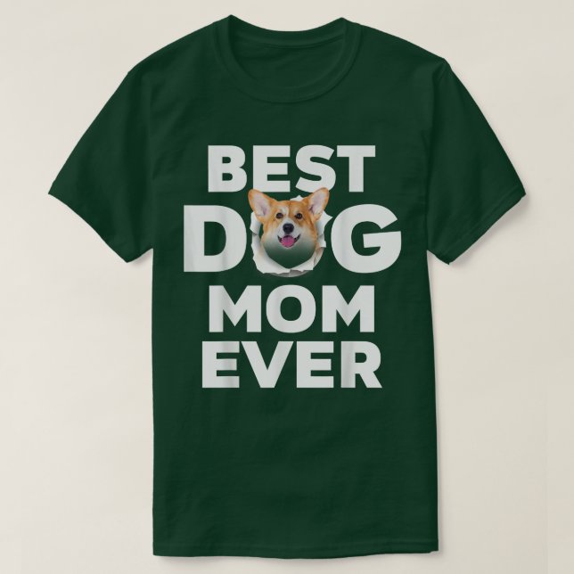 Bästa Hund-Mamma någonsin svetsa Corgi-Älskare för T Shirt (Design framsida)
