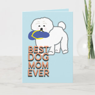 Bästa Hund Mamma någonsin tidigare, Illustrated Mo Kort