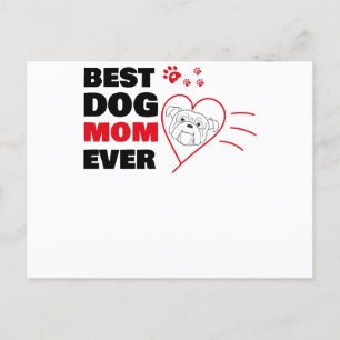 Bästa hund mamma någonsin vykort