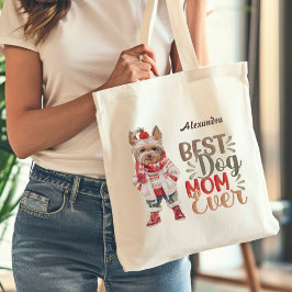 Bästa Hund Mamma någonsin Yorkie-Anpassningsbarna Tygkasse