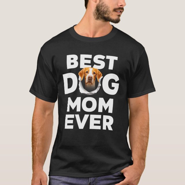 Bästa Hund-Mamma-pekaren - Älskare för Hund M T Shirt (Framsida)