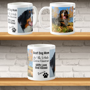 Bästa Hund Mamma Personlig 2-foto Kaffemugg