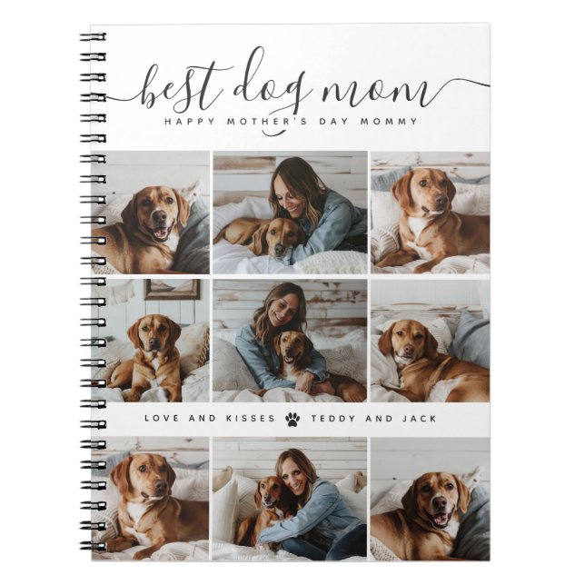 Bästa Hund Mamma: Personlig Hund Photo Mors dag Anteckningsbok (Framsidan)