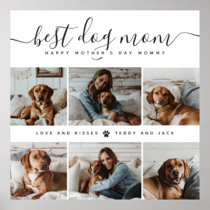 Bästa Hund Mamma: Personlig Hund Photo Mors dag Poster