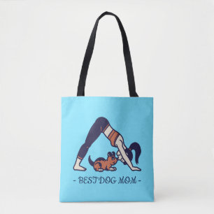 BÄSTA HUND MAMMA YOGA TYGKASSE