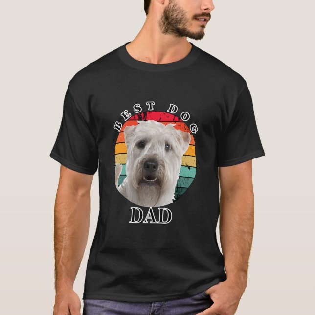 Bästa Hund Mjuka Jackat Wheaten Terrier T Shirt (Framsida)