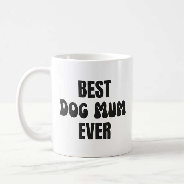 Bästa Hund Morsa någonsin Kaffemugg (Vänster)