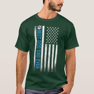 Bästa Hund någonsin American Flagga Gift för bästa T Shirt