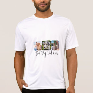 Bästa Hund någonsin - Anpassningsbar 3-fotokollage T Shirt