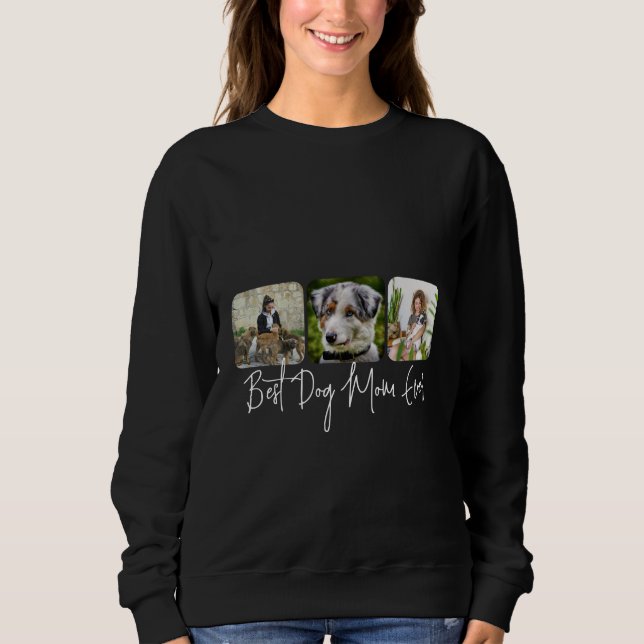 Bästa Hund någonsin - Anpassningsbar 3-fotokollage T Shirt (Framsida)