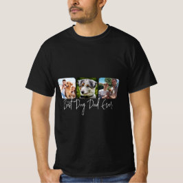 Bästa Hund någonsin - Anpassningsbar 3-fotokollage T Shirt
