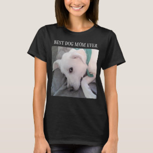 Bästa Hund någonsin Cute White-Hund med scarf T-S T Shirt