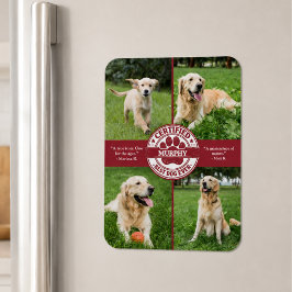 Bästa hund någonsin fotokollage magnet