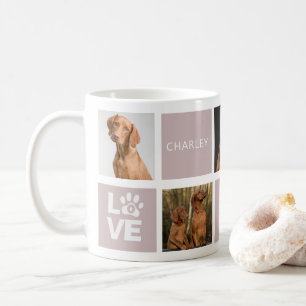 Bästa Hund någonsin Personlig för Rosa 5 Photo Mu Kaffemugg