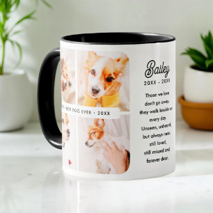 Bästa Hund någonsin Pet Memorial Modern Photo Coll Mugg